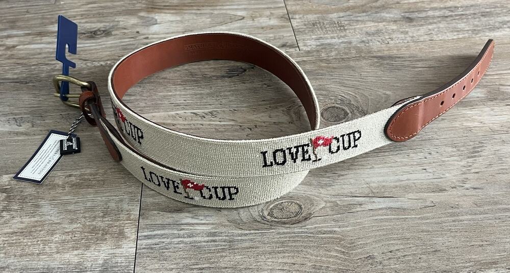Love Cup Golf Smathers & Branson Belt Size 40 New Hearts Men’s Preppy Old Money